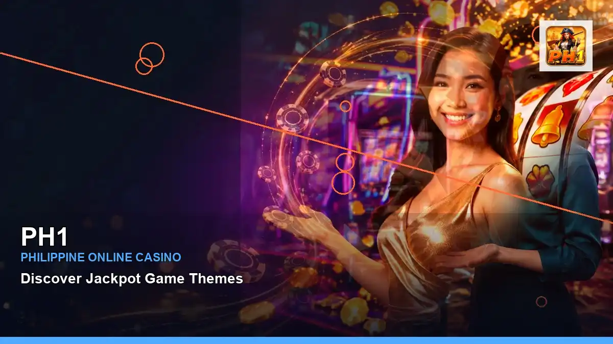 PH1 reels casino bonus games featuring an adult Filipina casino host with a right-framed composition — view 2