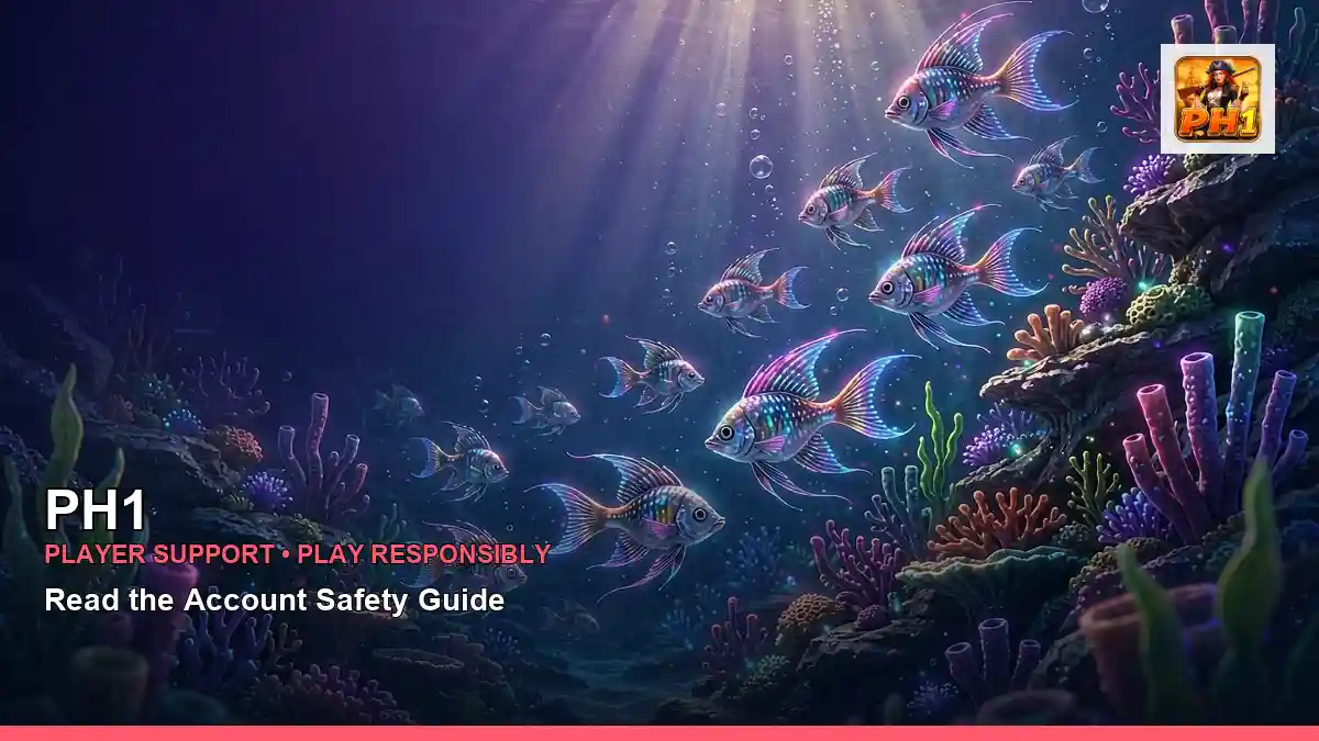 PH1 PH1 spin wheel guide information for Philippine users scene with fish school casino fishing games for players in the